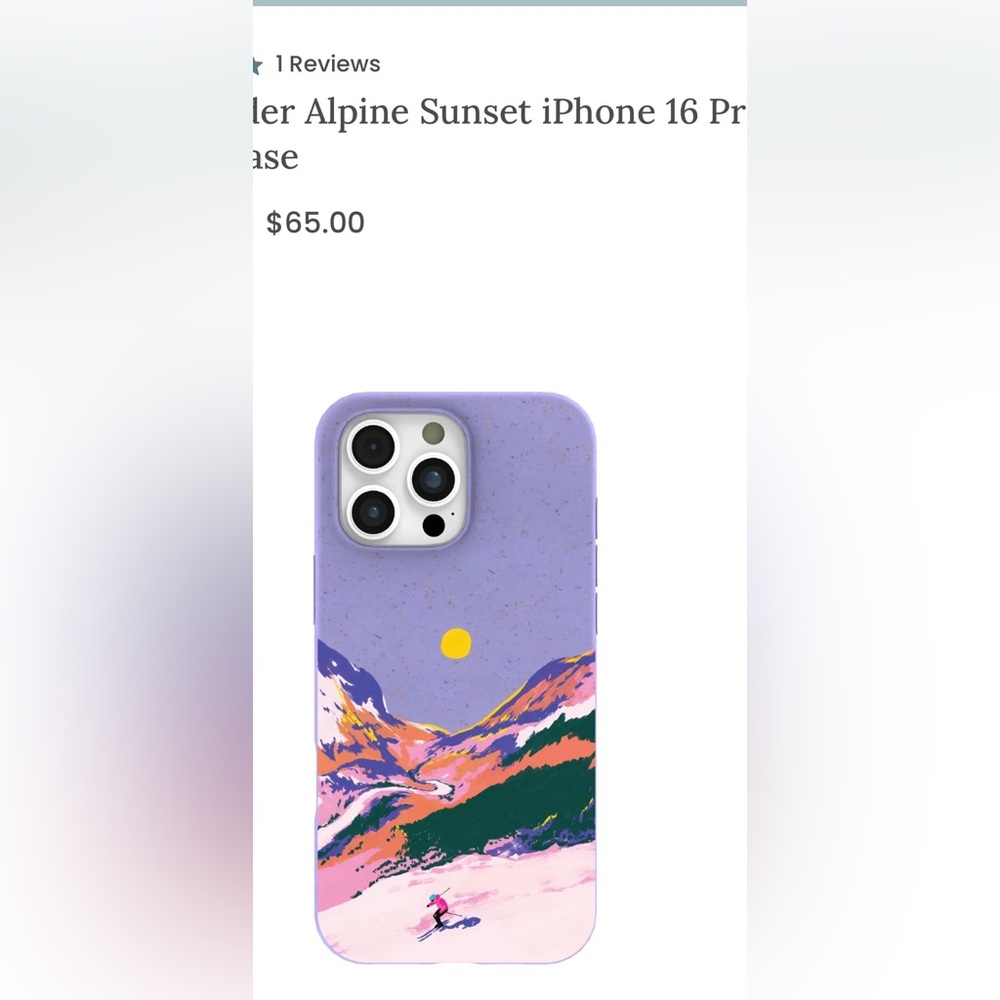 Lavender Alpine Sunset iPhone 16 Pro Max Case